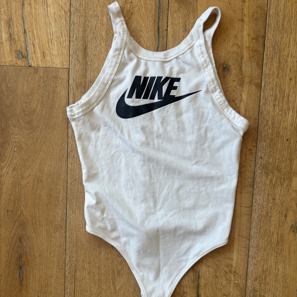 Nike women’s size small White Bodysuit